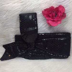 Bags By Pinky Snakeskin Design Evening Clutch Bag